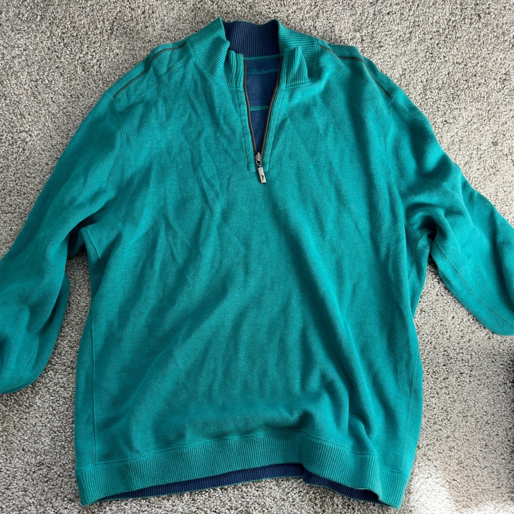 Men’s Large Teal Tommy Bahama Fleece